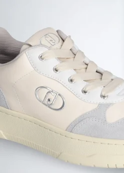 Sneakers bicolor in suede