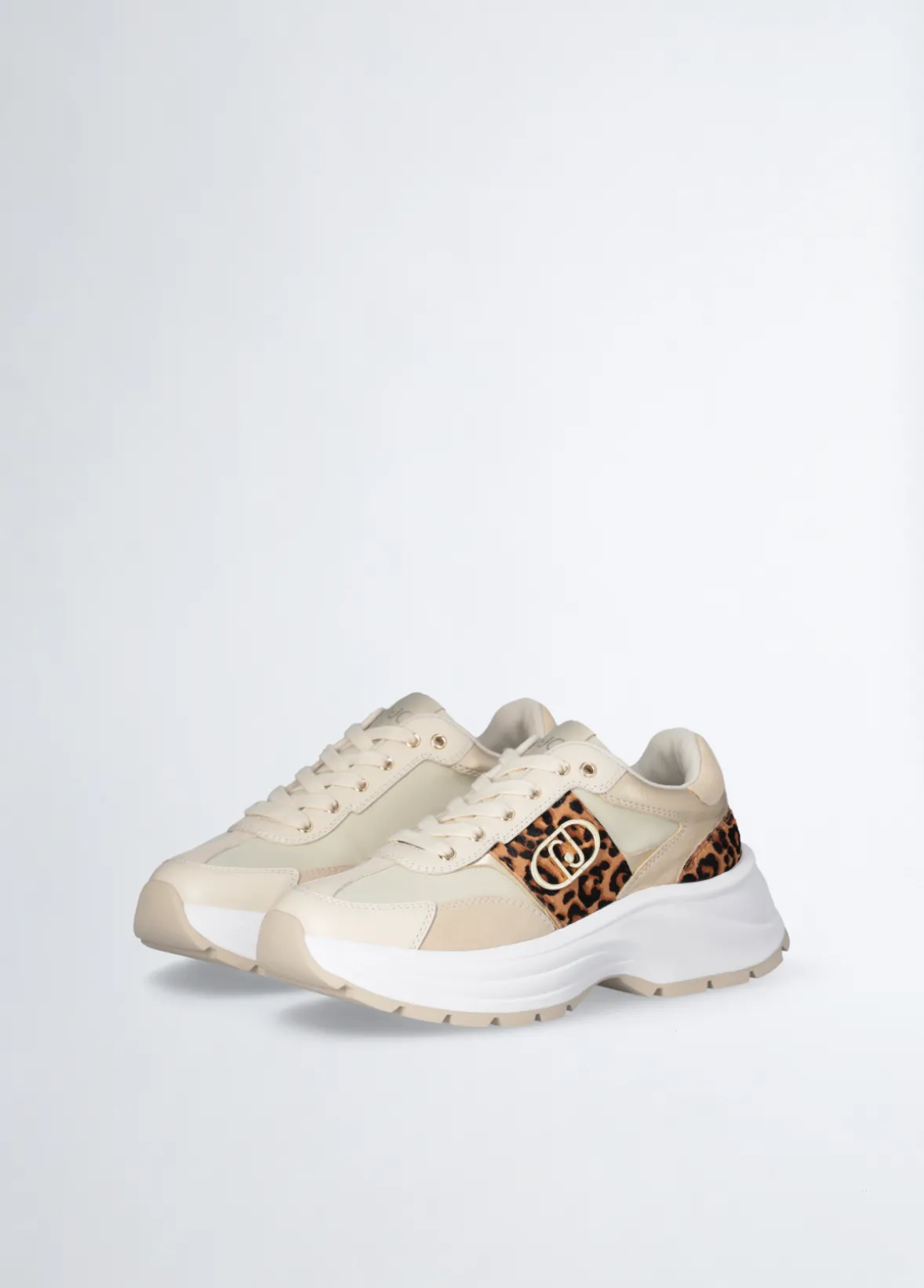 Sneakers con dettagli in cavallino