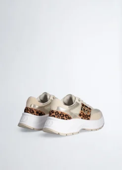 Sneakers con dettagli in cavallino