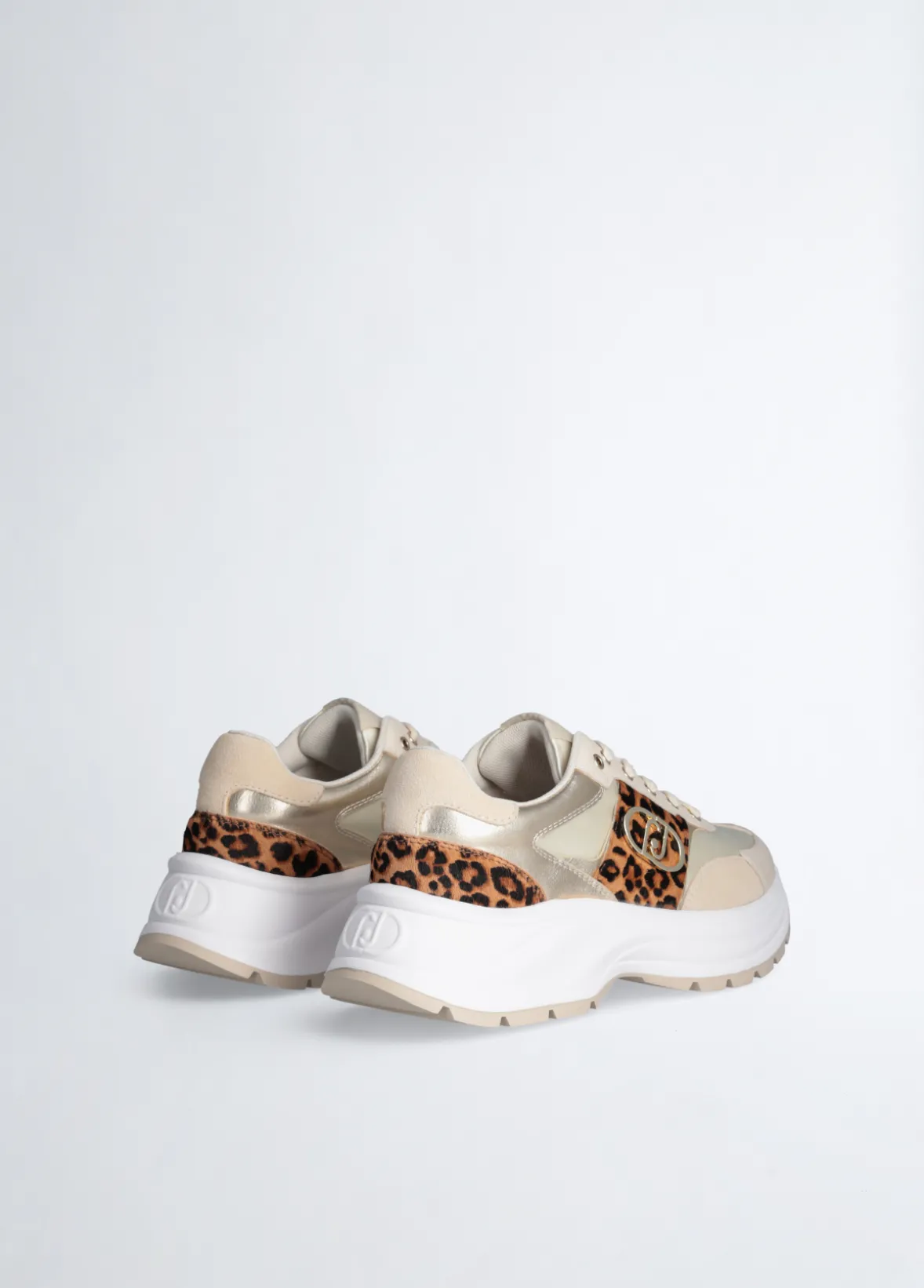 Sneakers con dettagli in cavallino