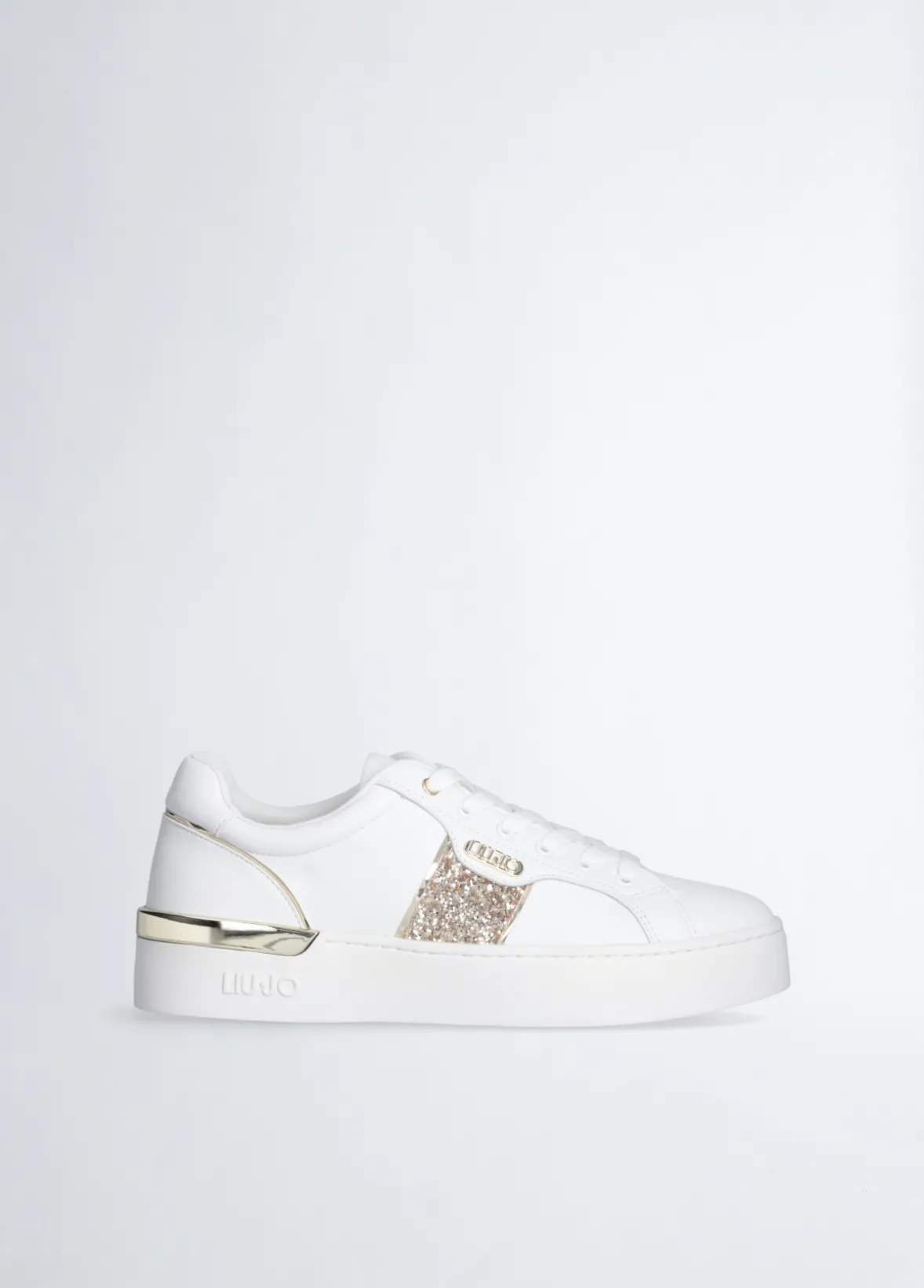 Sneakers con dettaglio glitter