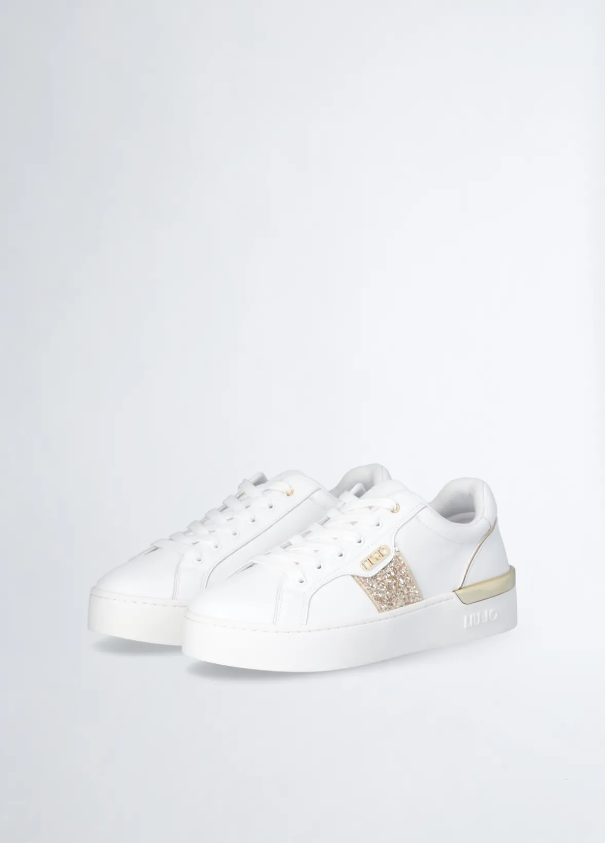 Sneakers con dettaglio glitter