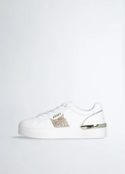 Sneakers con dettaglio glitter