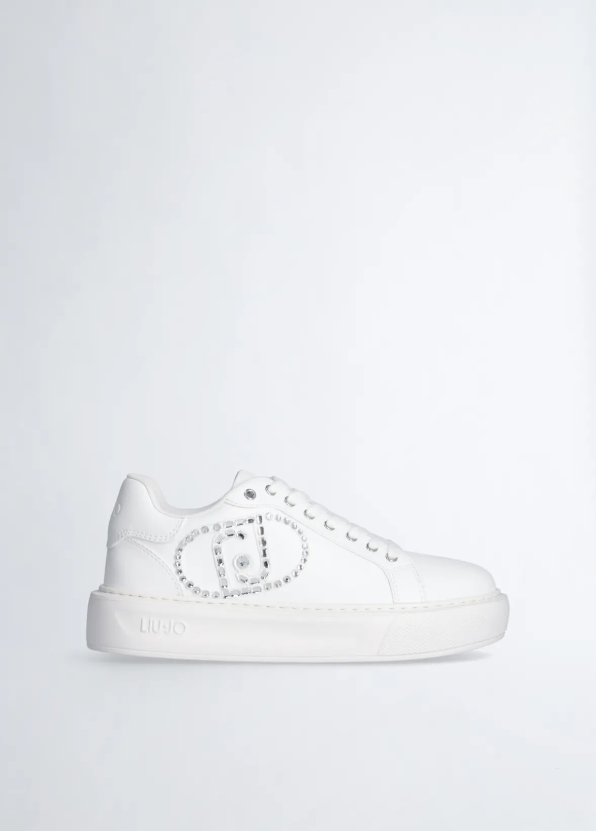 Sneakers con logo gioiello