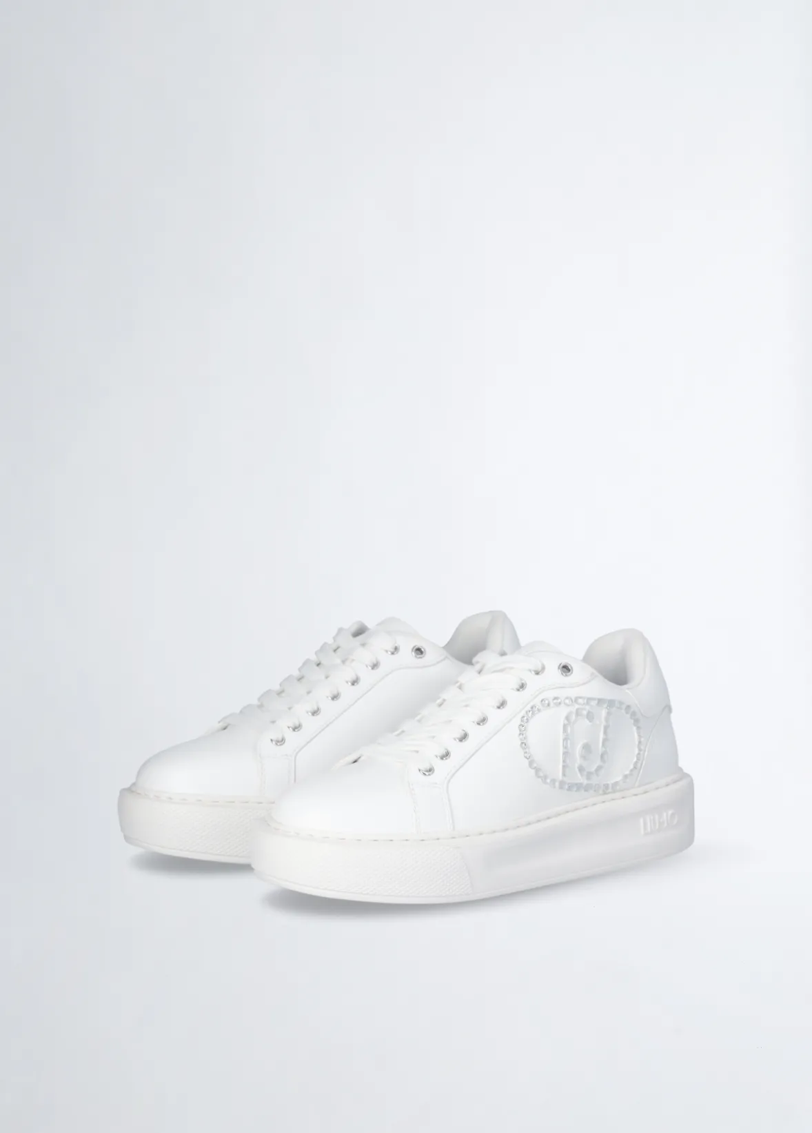 Sneakers con logo gioiello