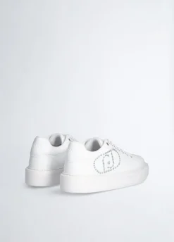 Sneakers con logo gioiello