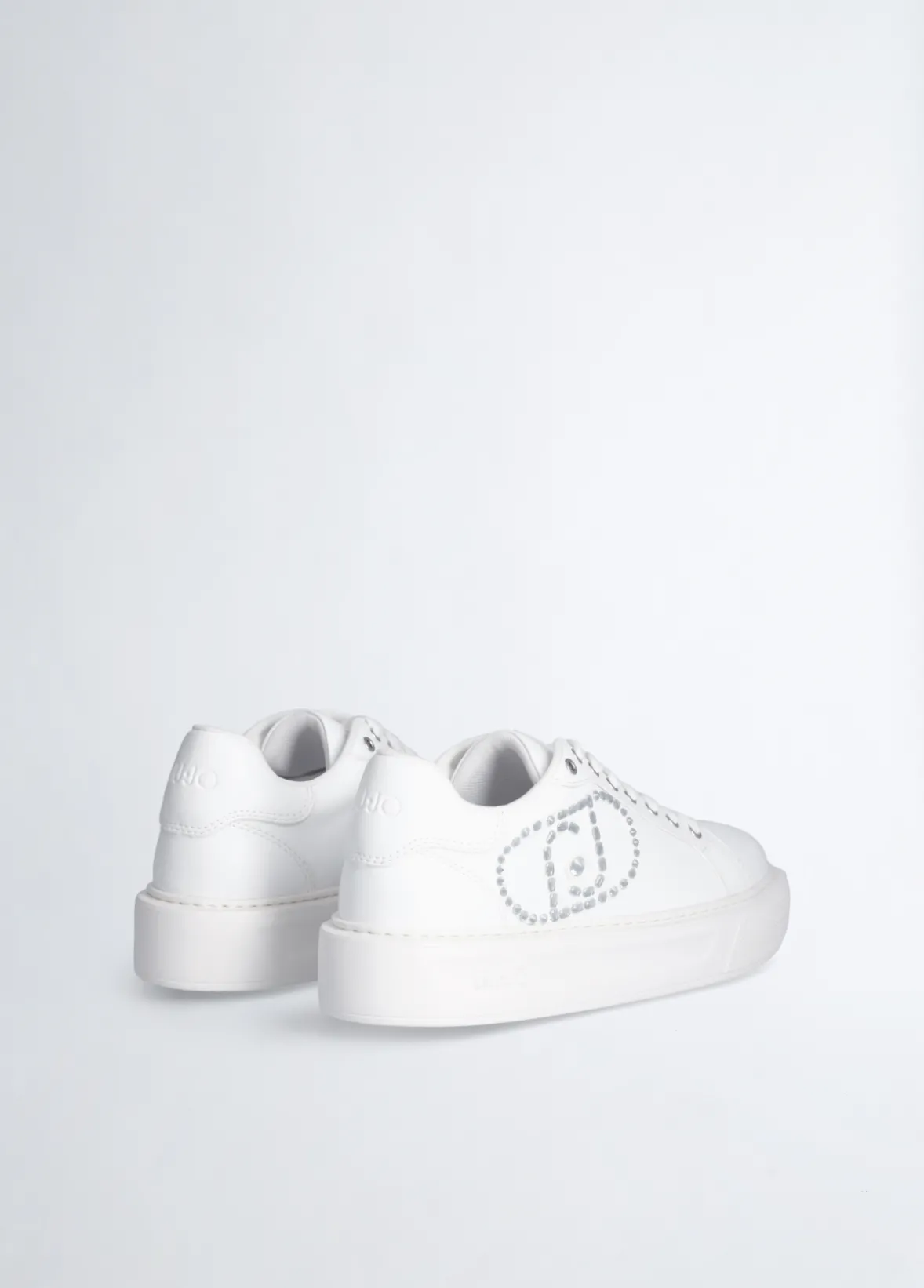Sneakers con logo gioiello