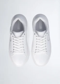 Sneakers con logo gioiello