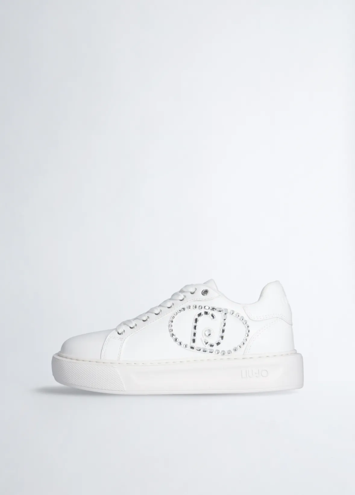 Sneakers con logo gioiello