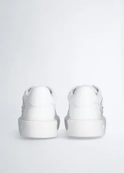 Sneakers con logo gioiello