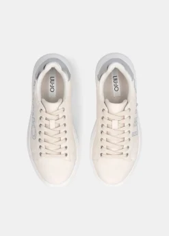 Sneakers con logo gioiello