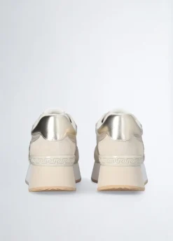 Sneakers con logo glitter