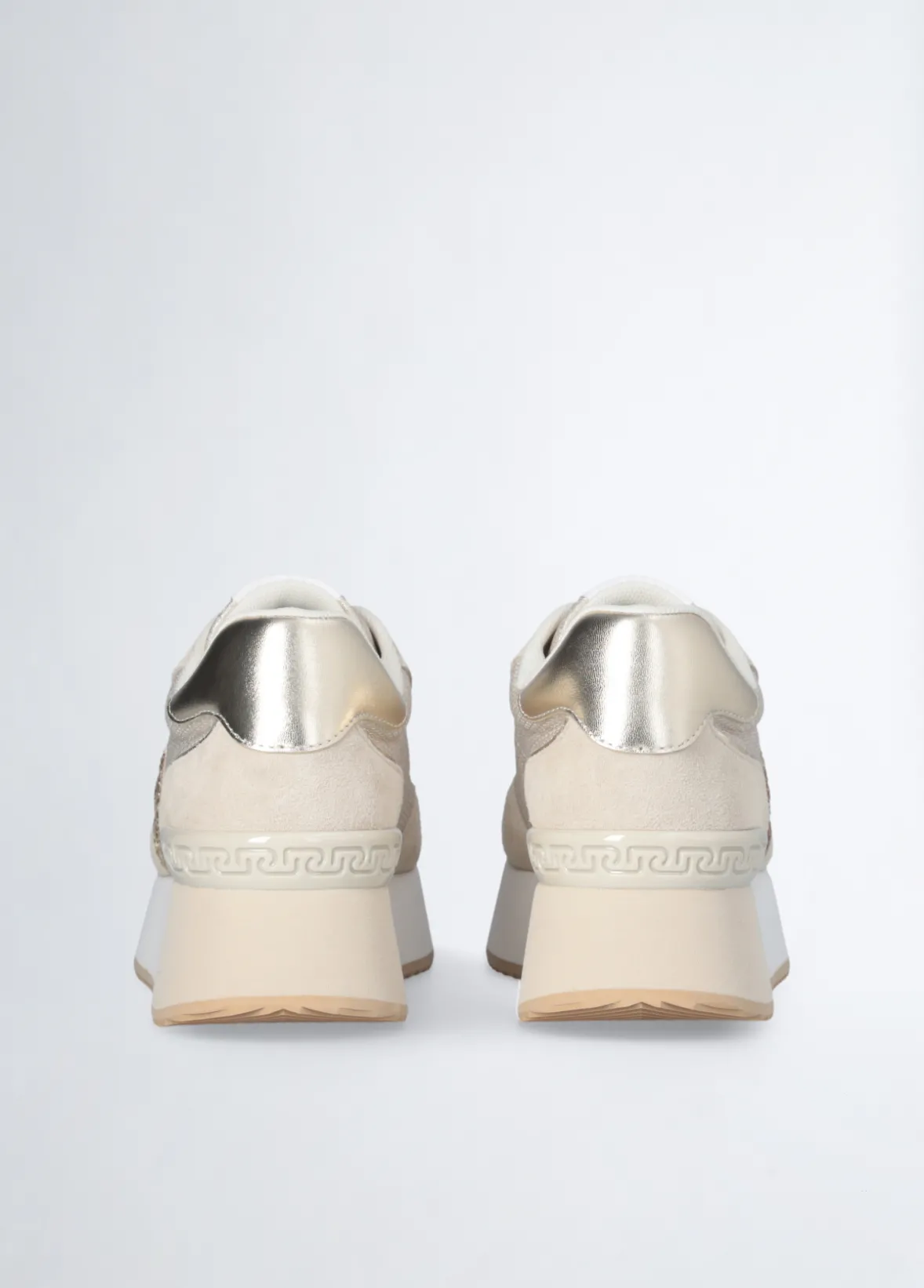 Sneakers con logo glitter