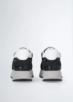Sneakers con logo glitter