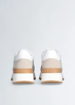 Sneakers con logo strass