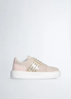 Sneakers con logo traforato