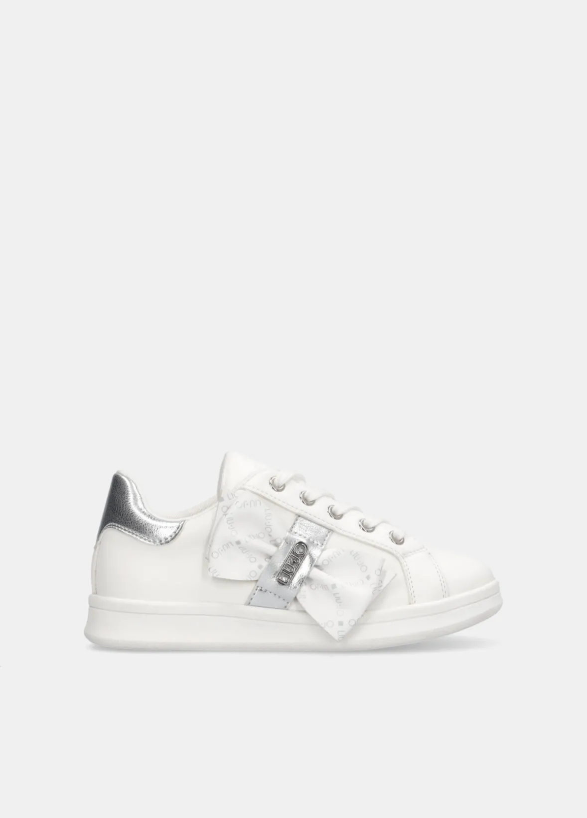 Sneakers con maxi fiocco