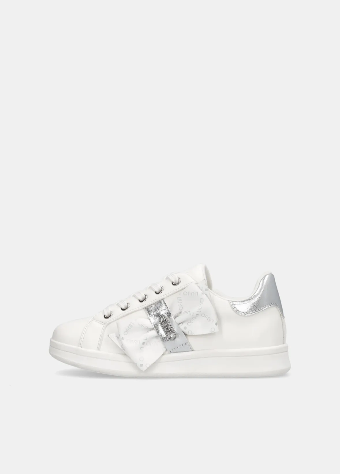 Sneakers con maxi fiocco