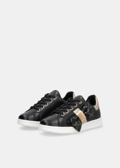 Sneakers con maxi fiocco