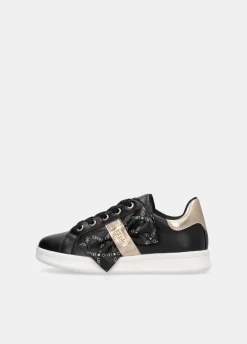 Sneakers con maxi fiocco