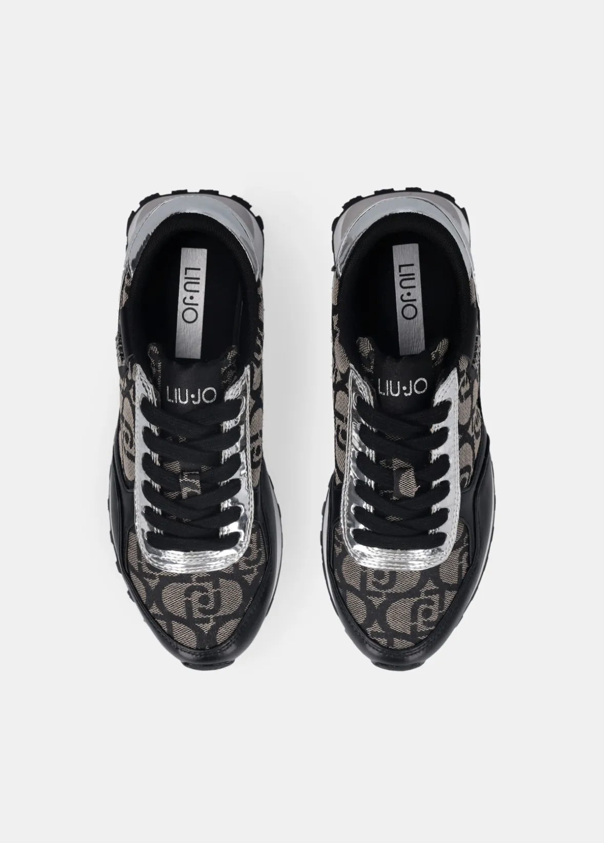 Sneakers con monogram jacquard