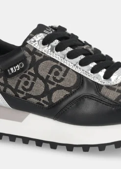 Sneakers con monogram jacquard