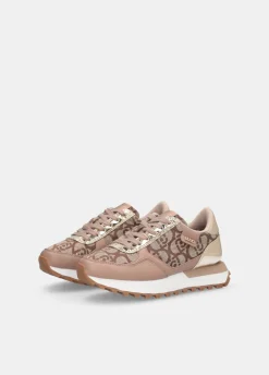 Sneakers con monogram jacquard