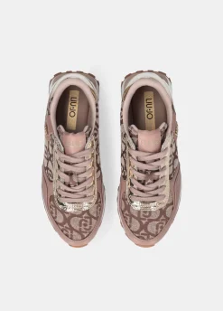 Sneakers con monogram jacquard