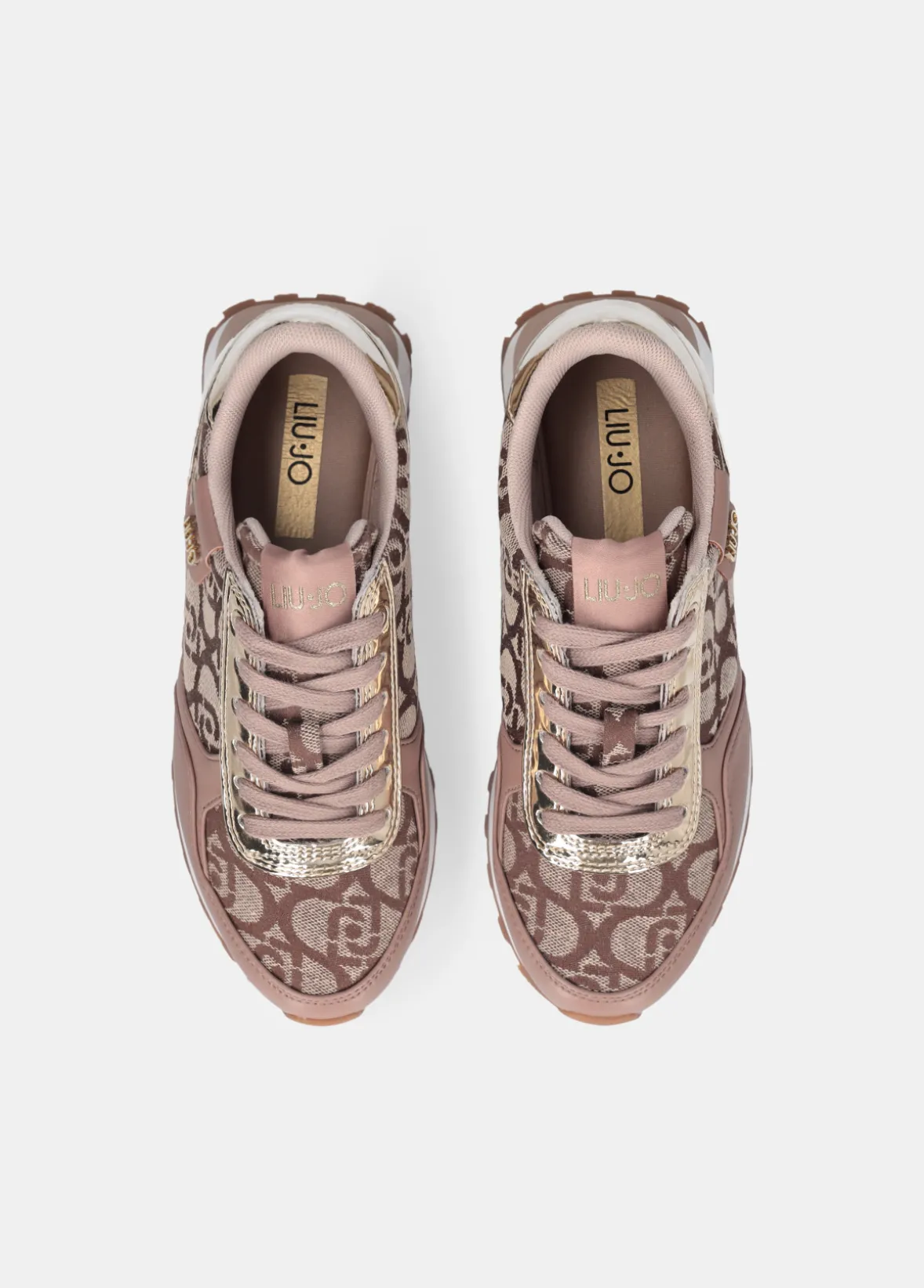 Sneakers con monogram jacquard