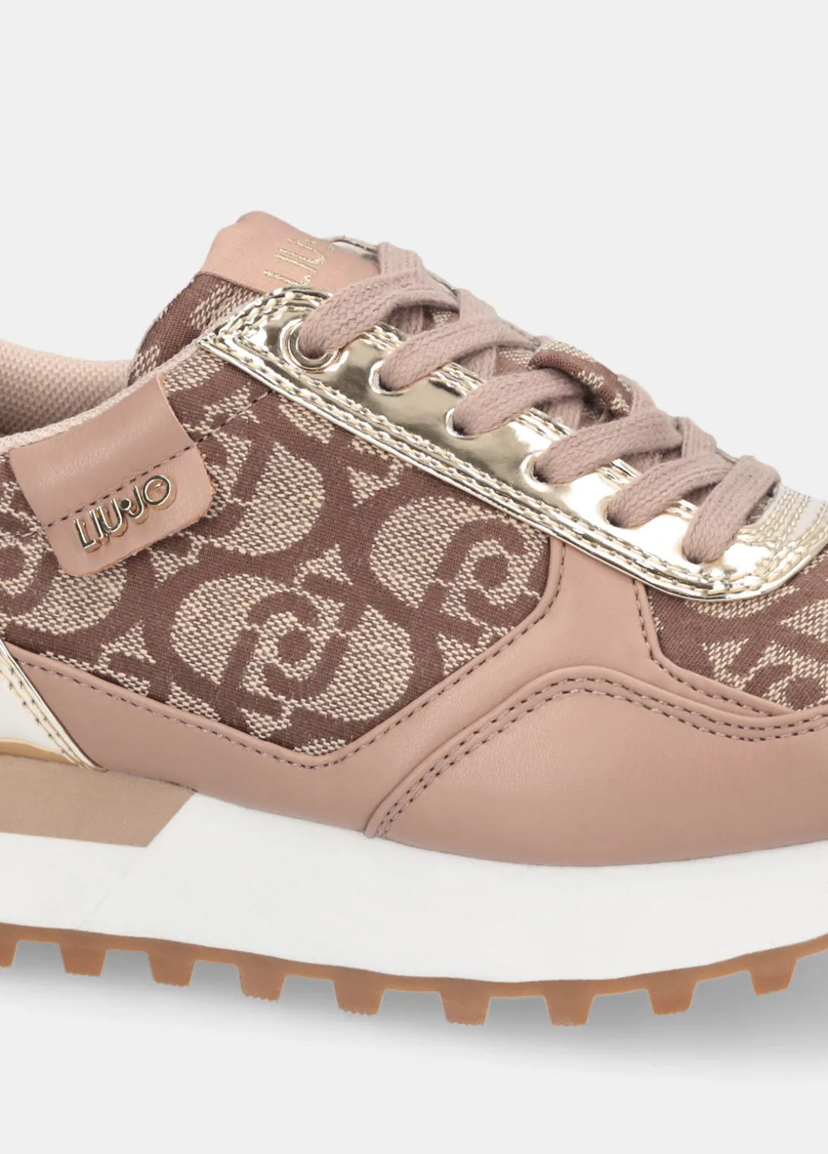 Sneakers con monogram jacquard