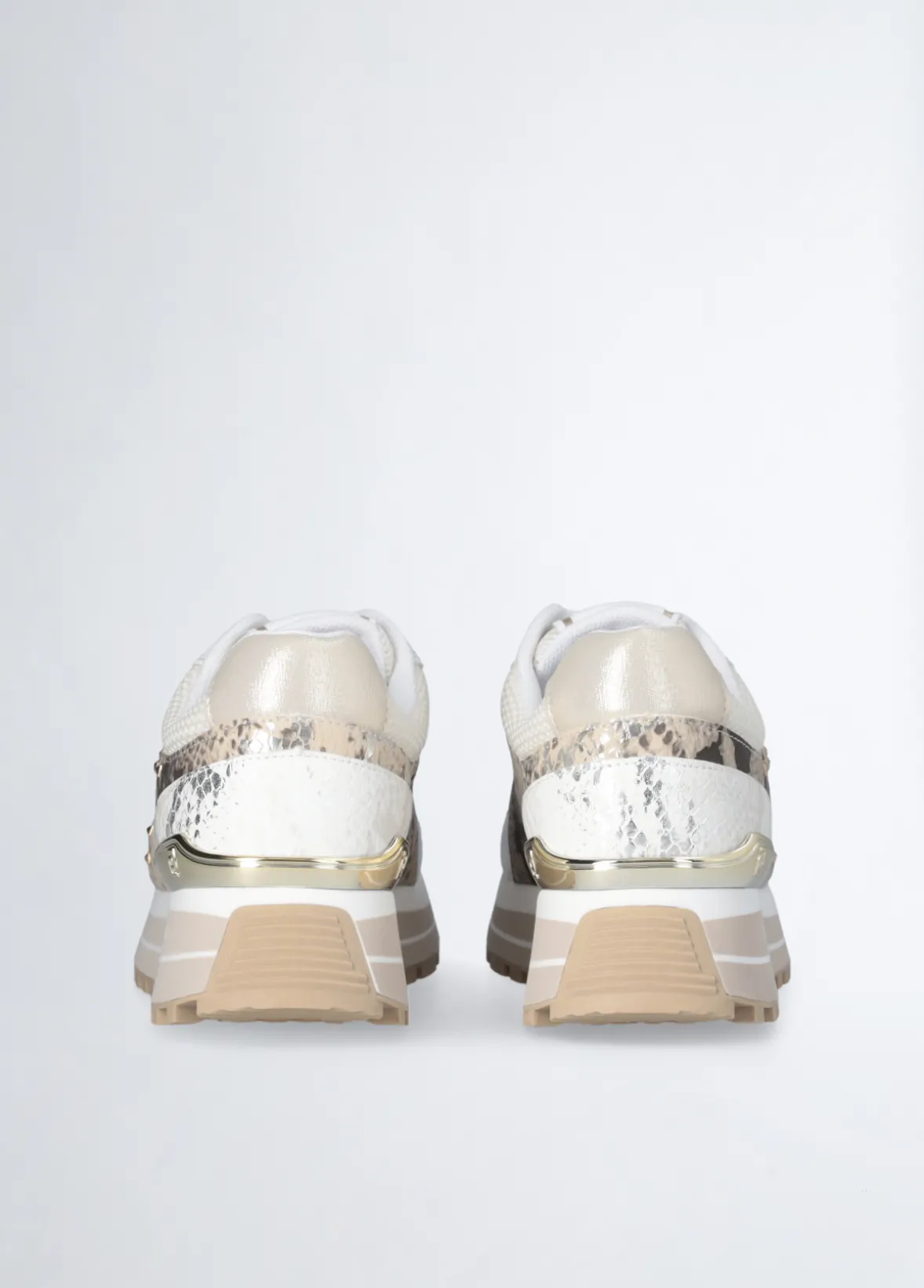 Sneakers con stampa pitone