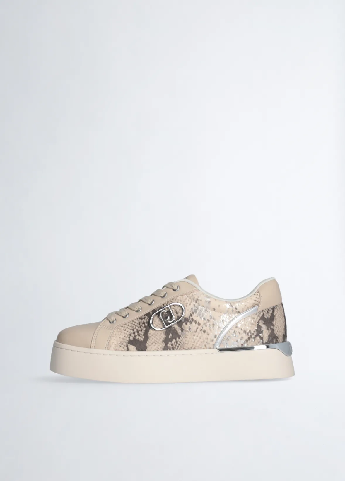 Sneakers con stampa pitone