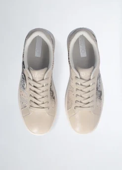Sneakers con stampa pitone
