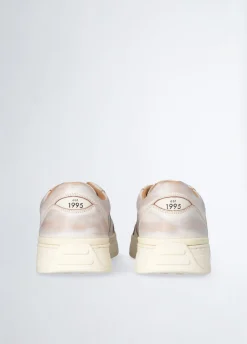 Sneakers da uomo in pelle délavé