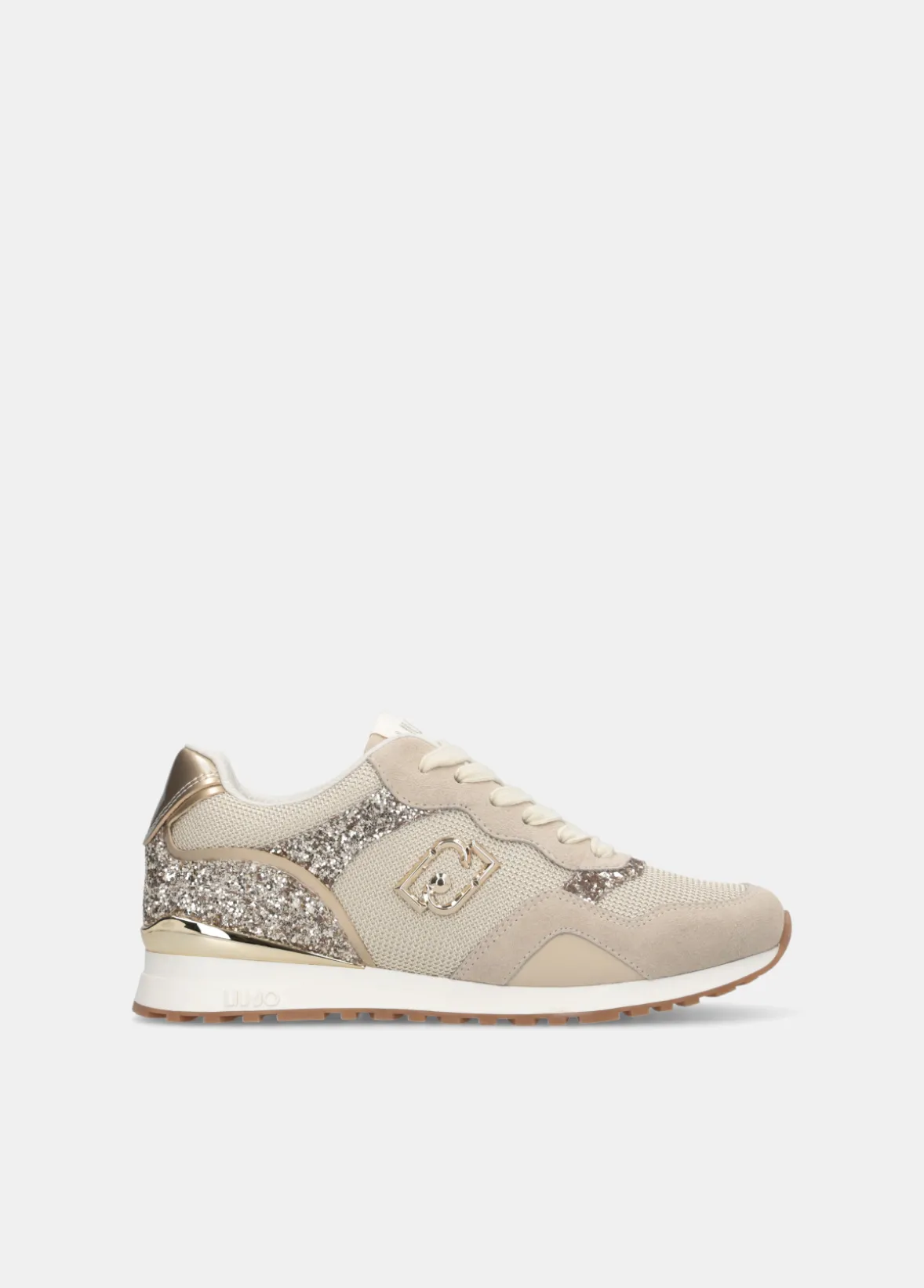 Sneakers glitter e mesh