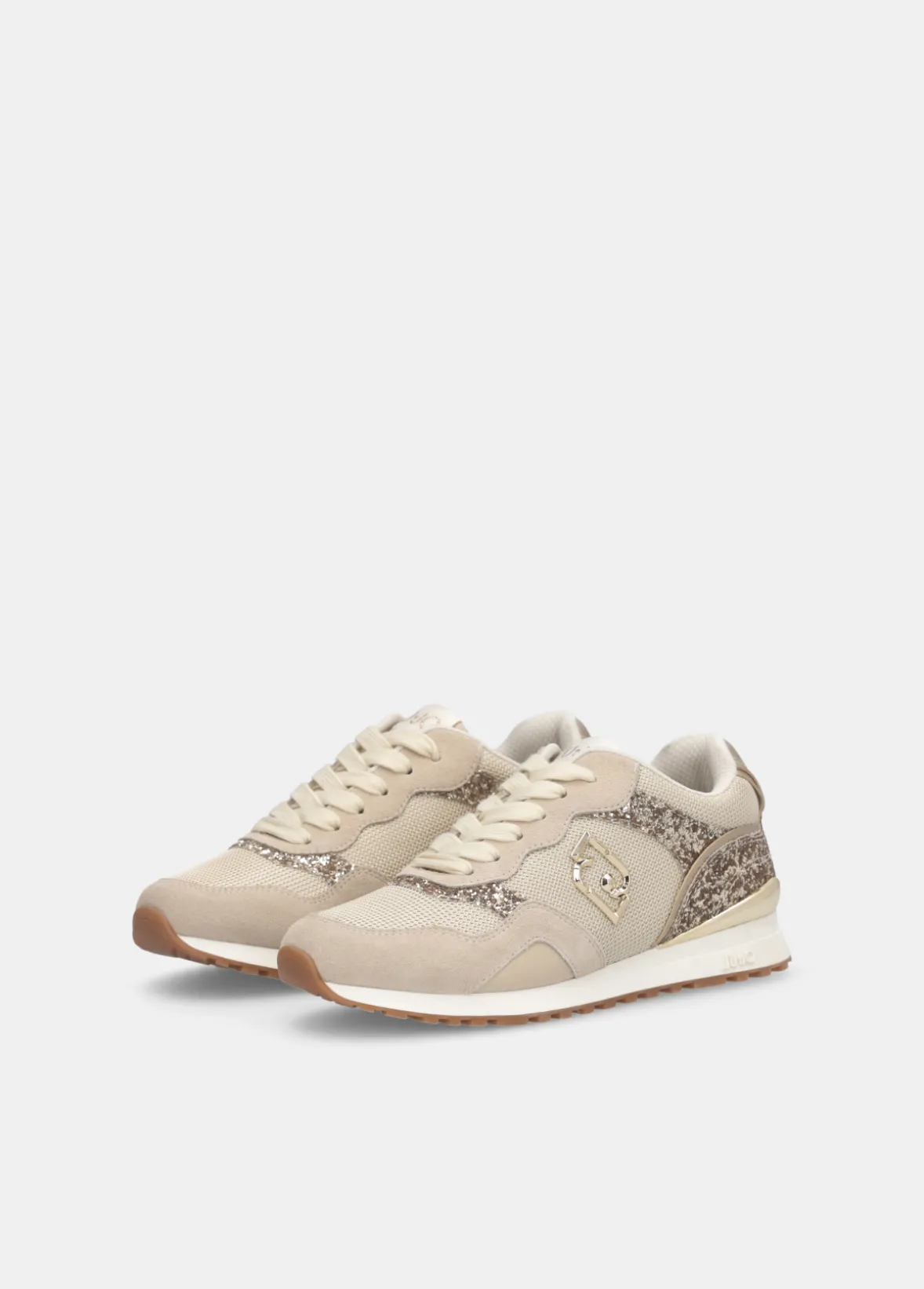Sneakers glitter e mesh