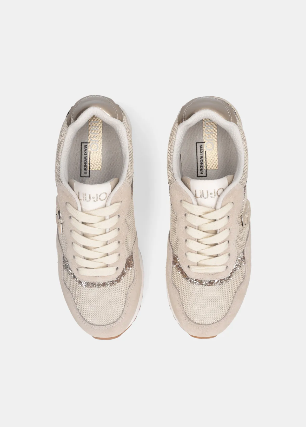Sneakers glitter e mesh