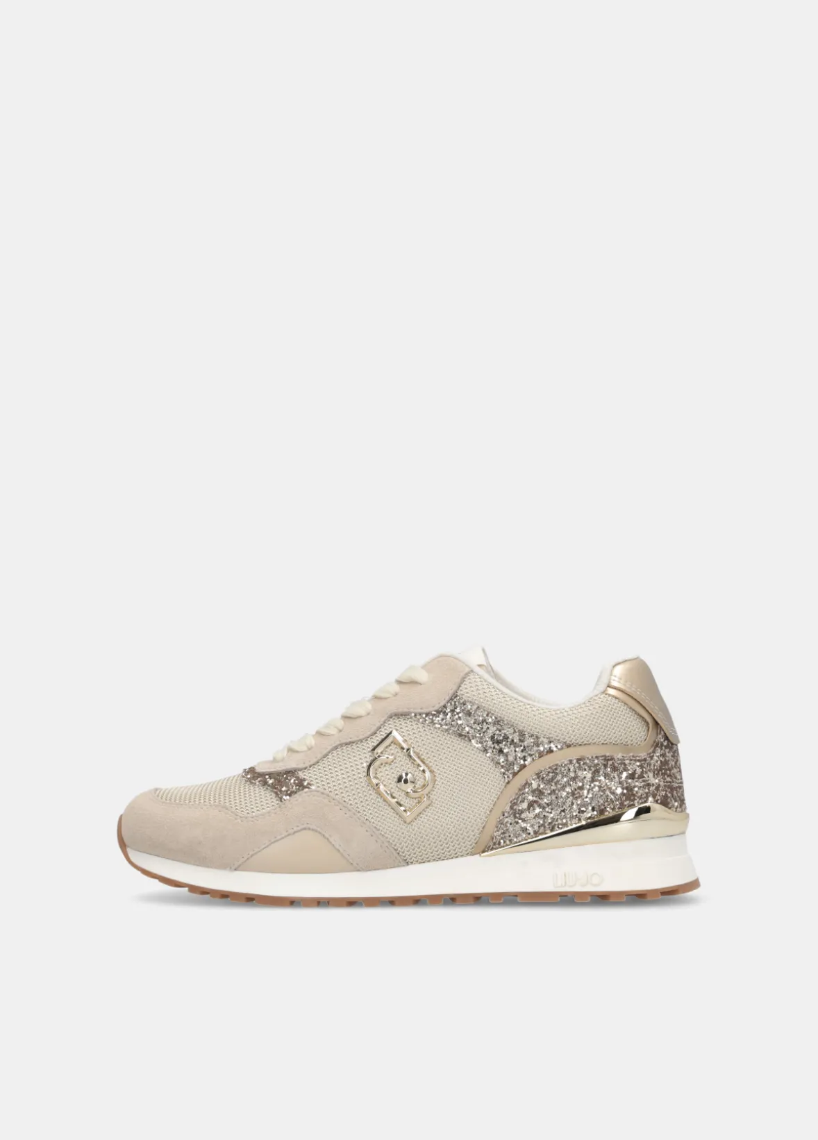 Sneakers glitter e mesh