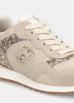 Sneakers glitter e mesh