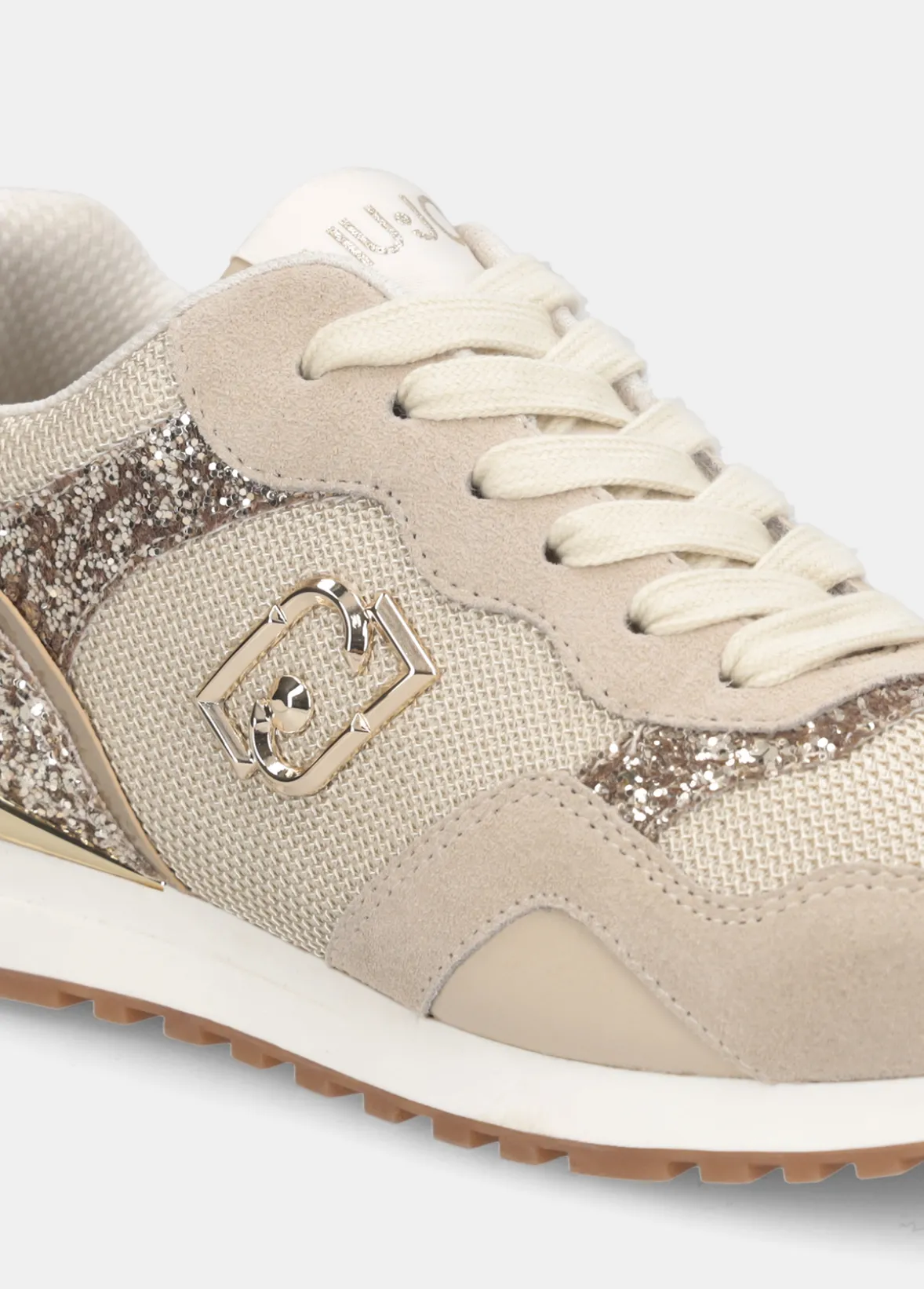 Sneakers glitter e mesh