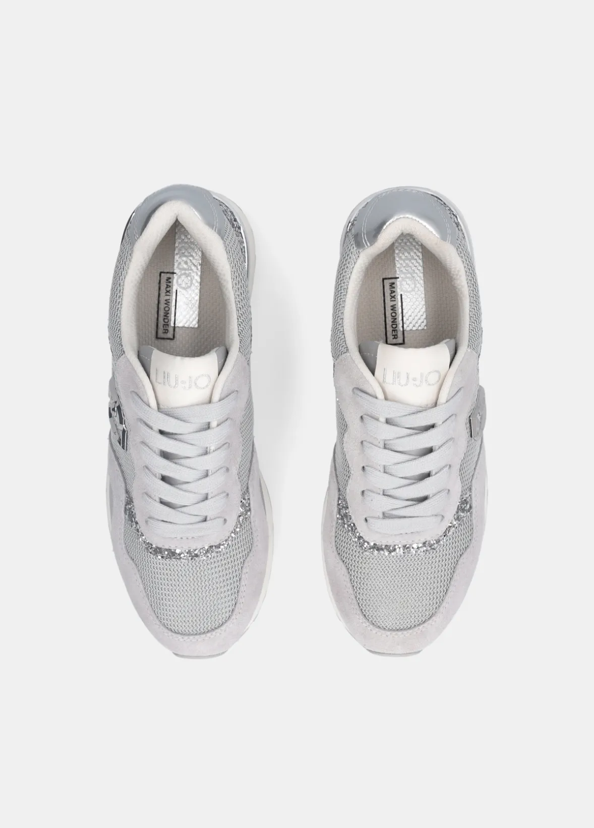 Sneakers glitter e mesh
