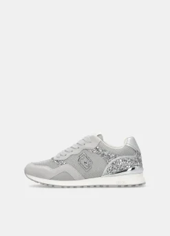 Sneakers glitter e mesh