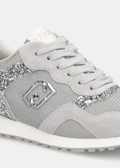 Sneakers glitter e mesh