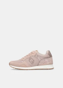Sneakers glitter e mesh