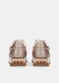 Sneakers in glitter mesh