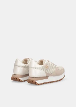 Sneakers in glitter mesh
