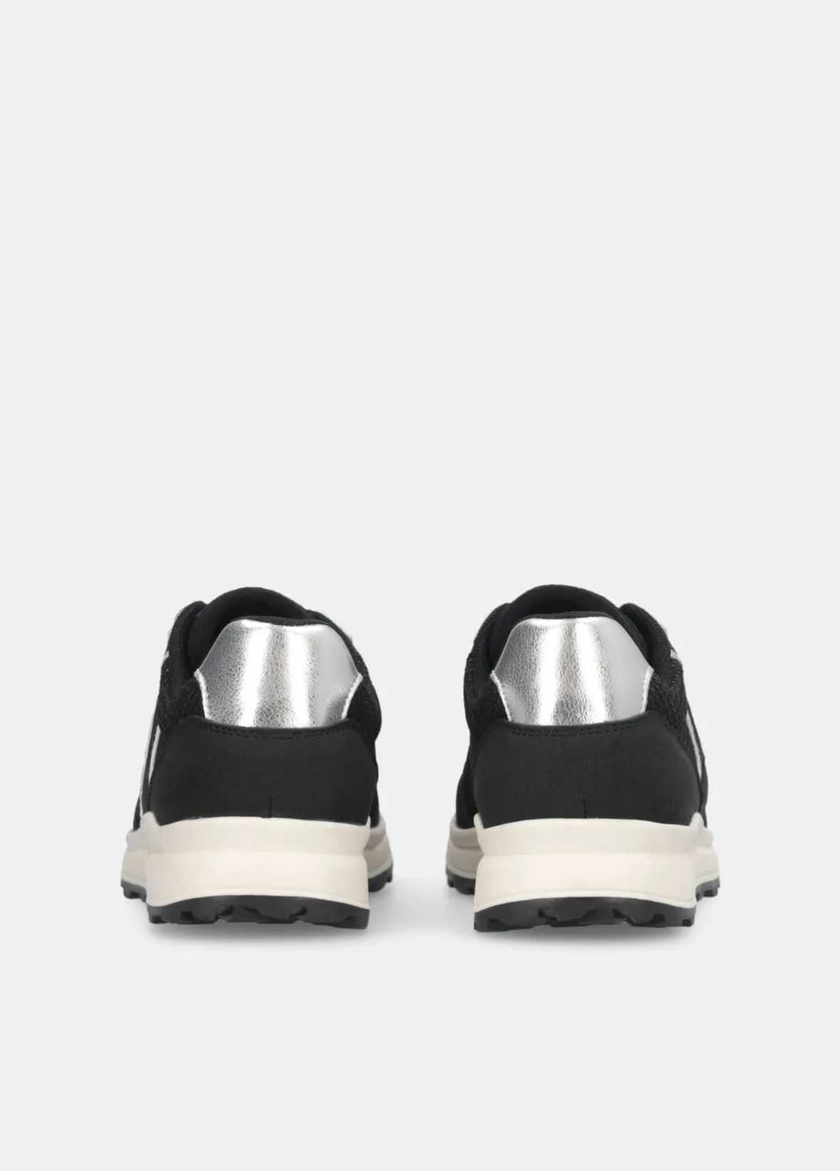 Sneakers in glitter mesh