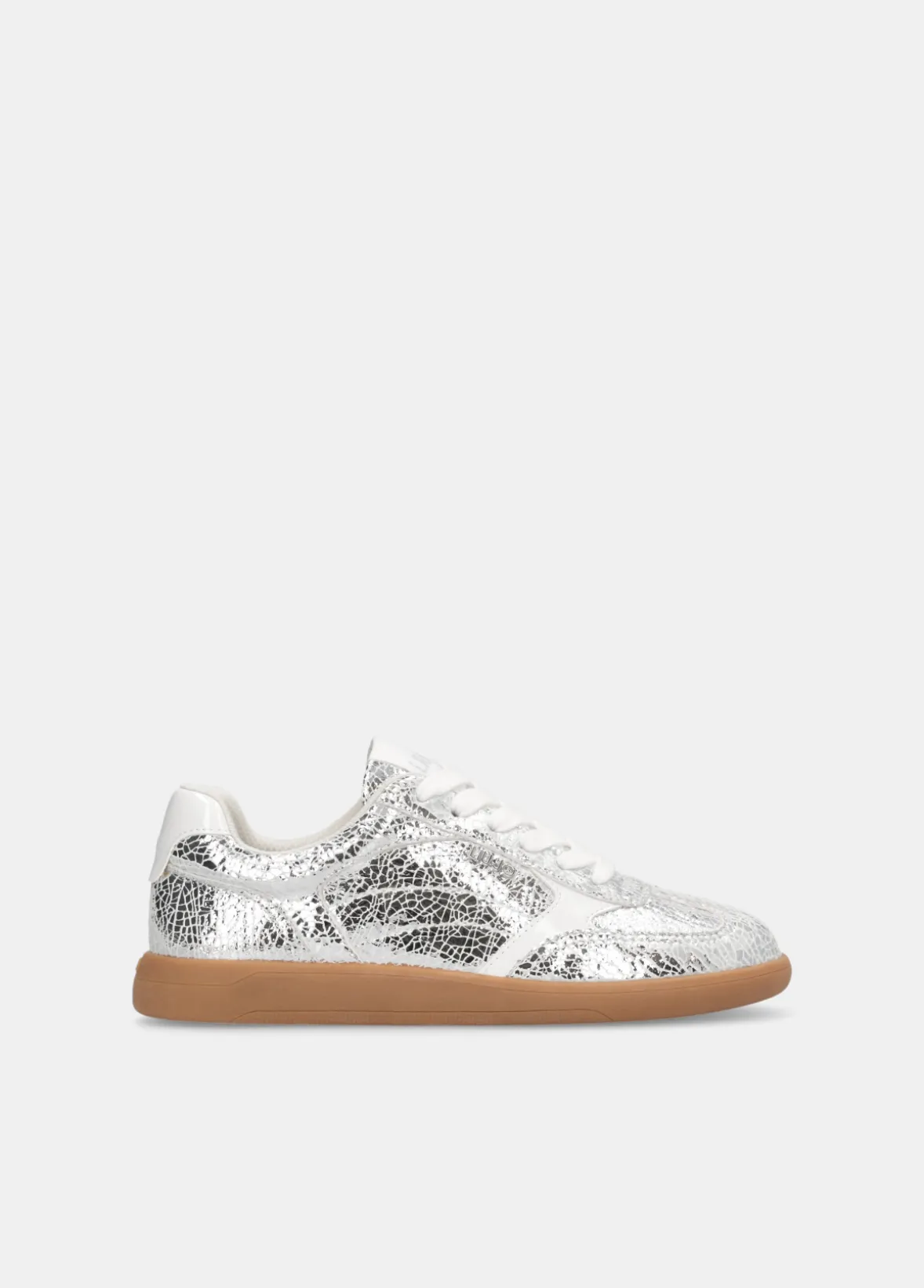 Sneakers in pelle crackle laminata