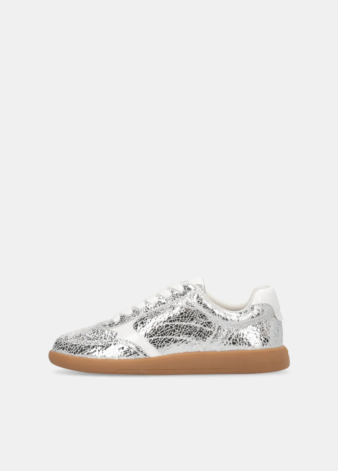 Sneakers in pelle crackle laminata