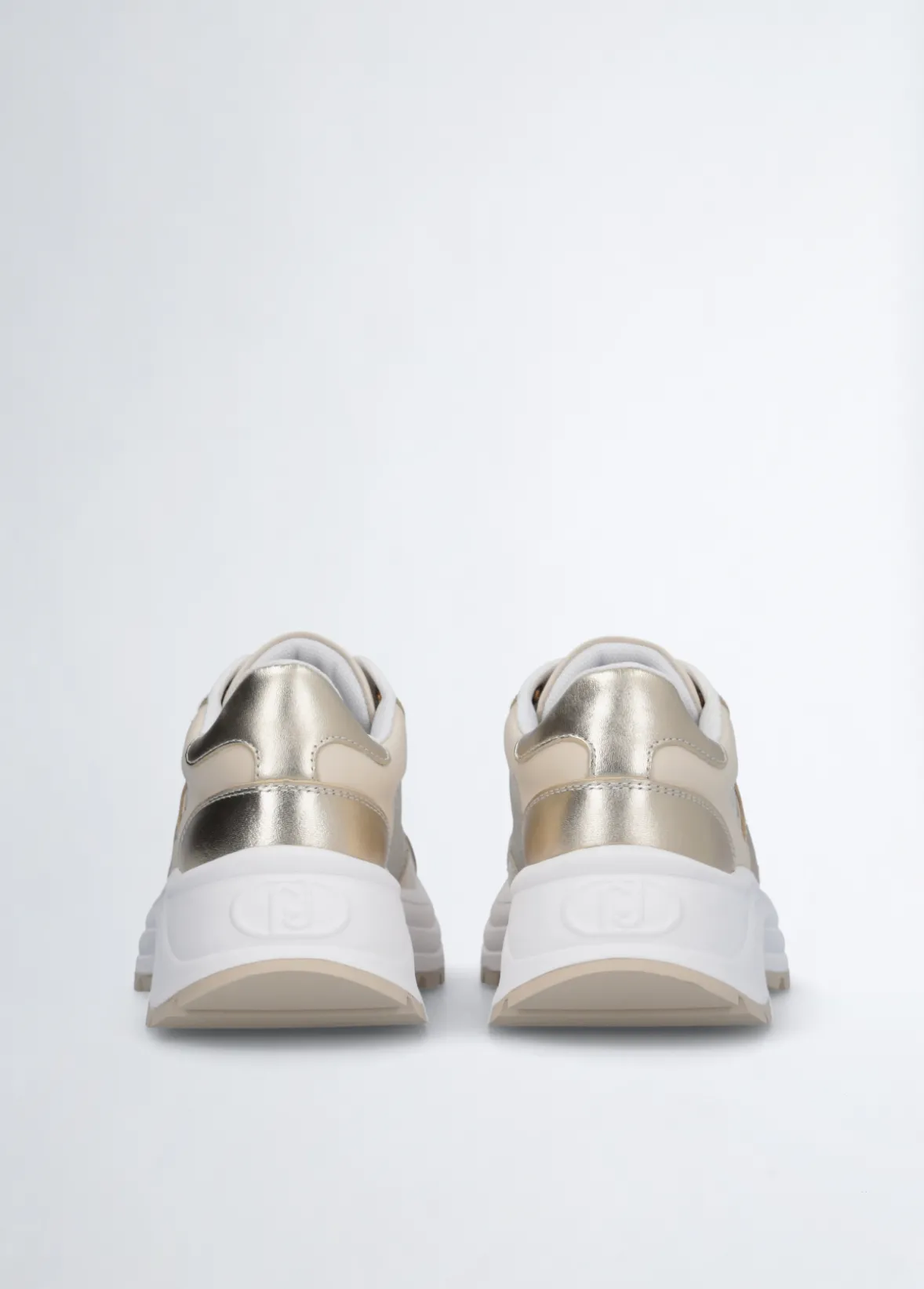 Sneakers in pelle e lurex